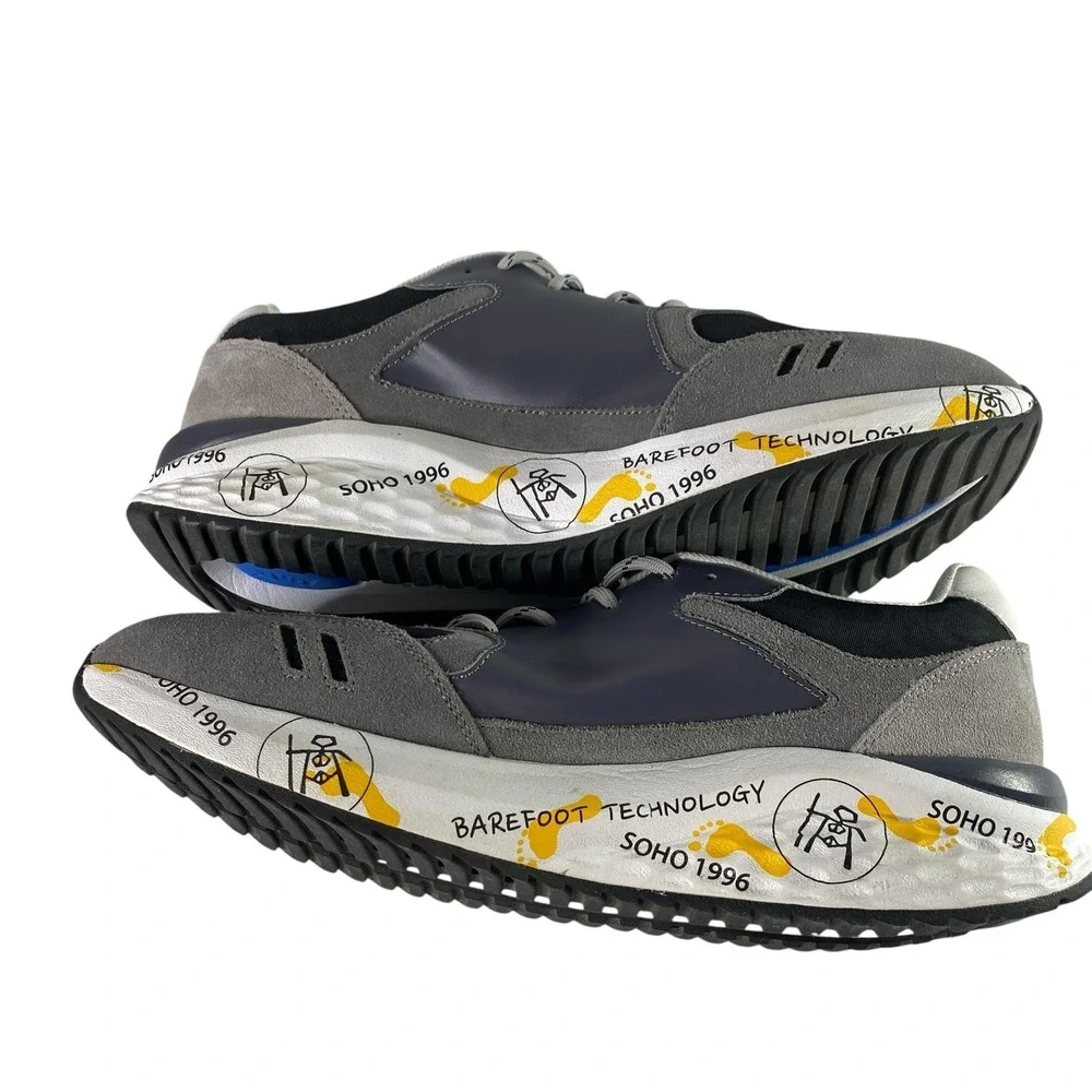MBT Walking Shoes Mens Size 8.5 EU 42 Black Gray Rocker Sole Barefoot 702884-03N
